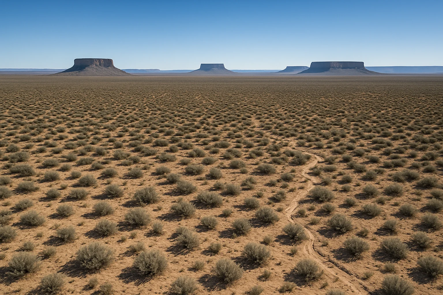 Aerial view of a vacant rural land parcel at golden hour